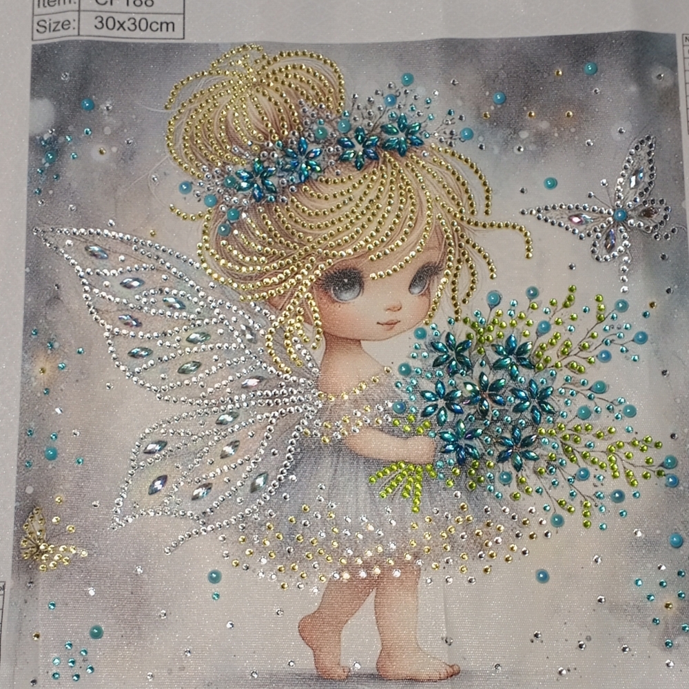 NEW Fairy Art with Blue and Green Accents